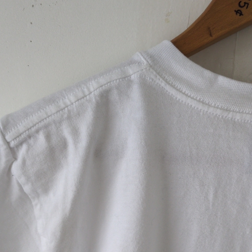 Naked & Famous Denim Women's Heavyweight Cotton Crew Tee - White Size Small - Picture 5 of 9